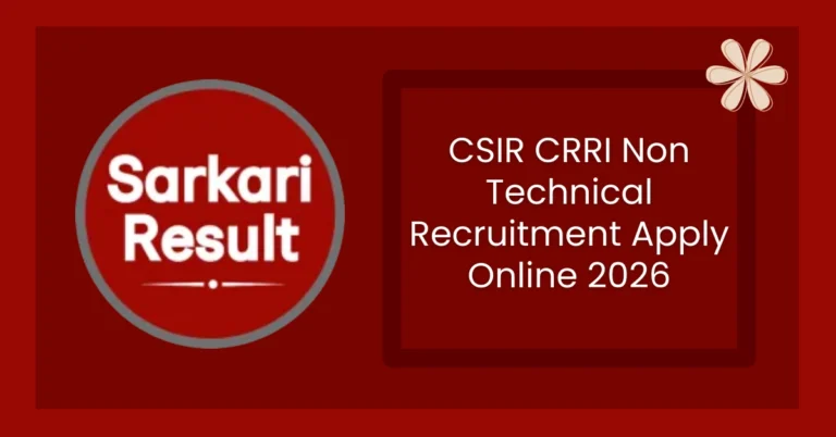 CSIR CRRI Non Technical