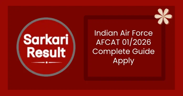 Indian Air Force AFCAT 01/2026