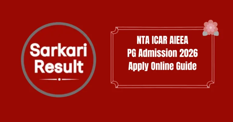 NTA ICAR AIEEA PG Admission 2026