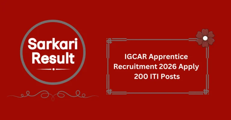 IGCAR Apprentice Recruitment