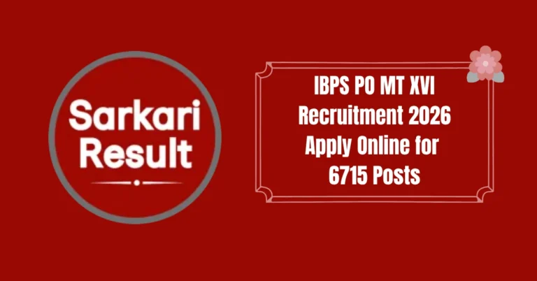 IBPS PO MT XVI Recruitment 2026