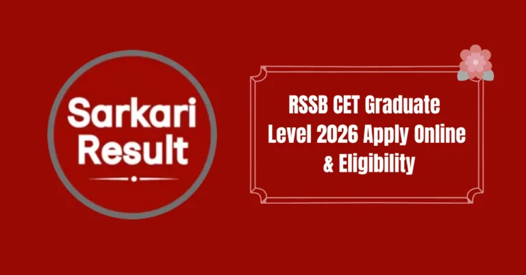 RSSB CET Graduate Level 2026