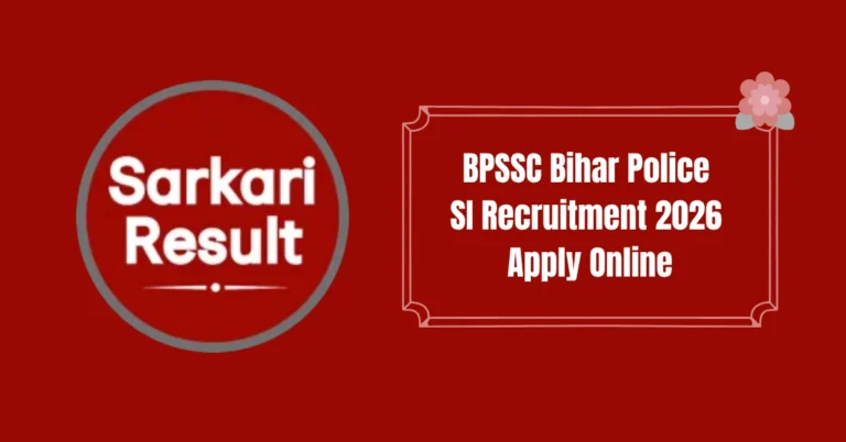BPSSC Bihar Police SI