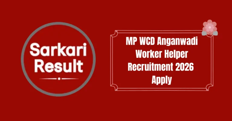 MP WCD Anganwadi Worker