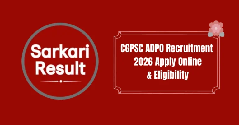 CGPSC ADPO Recruitment