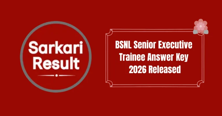 BSNL Senior Executive Trainee